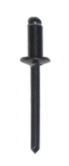 1/8" 0.188-0.250 GRIP ALUM / ALUM BLIND RIVET, DOMED - BLACK